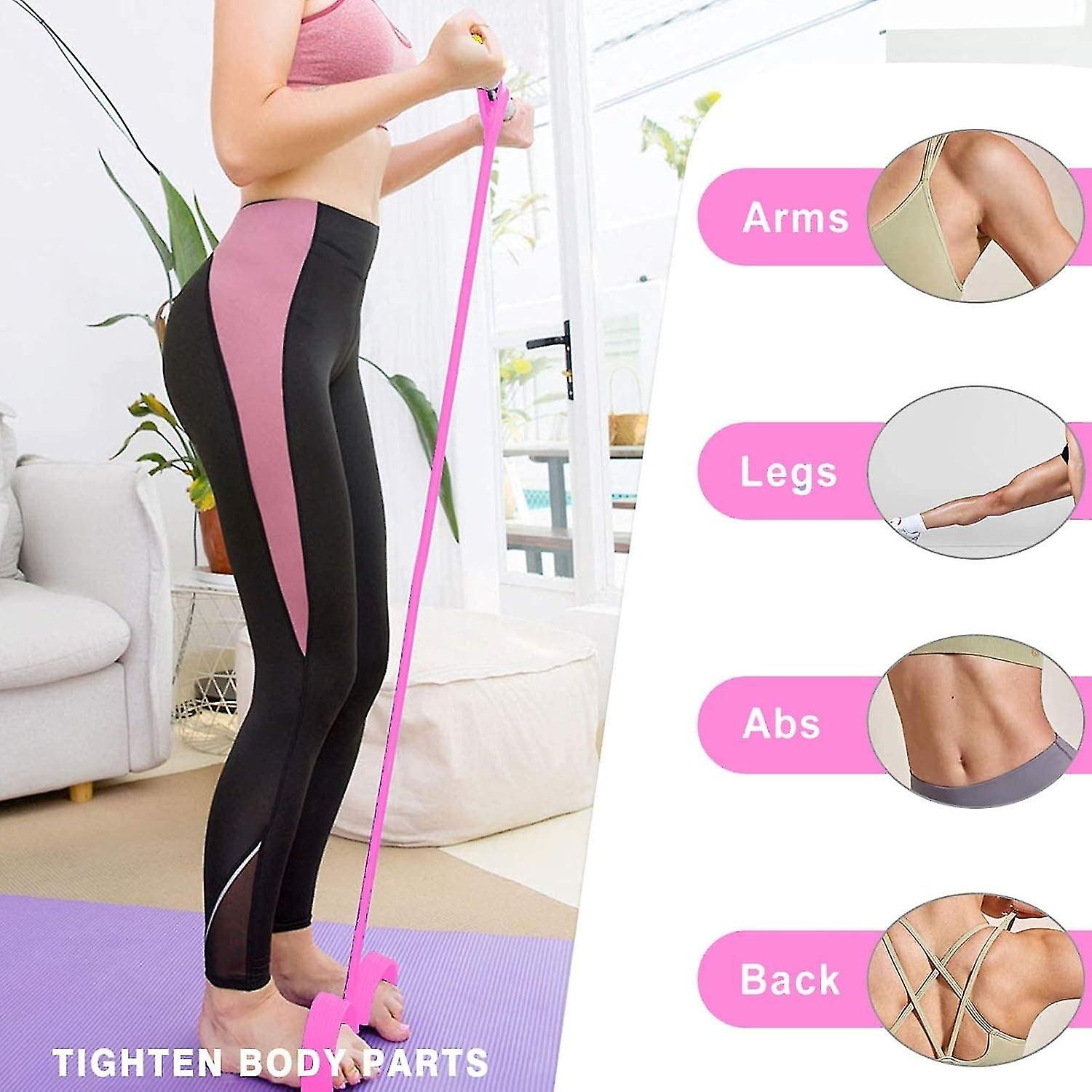 Multifunctional Tension Rope, Abdominal Elastic Traction Rope Trainer, Elastic Bodybuilding Traction