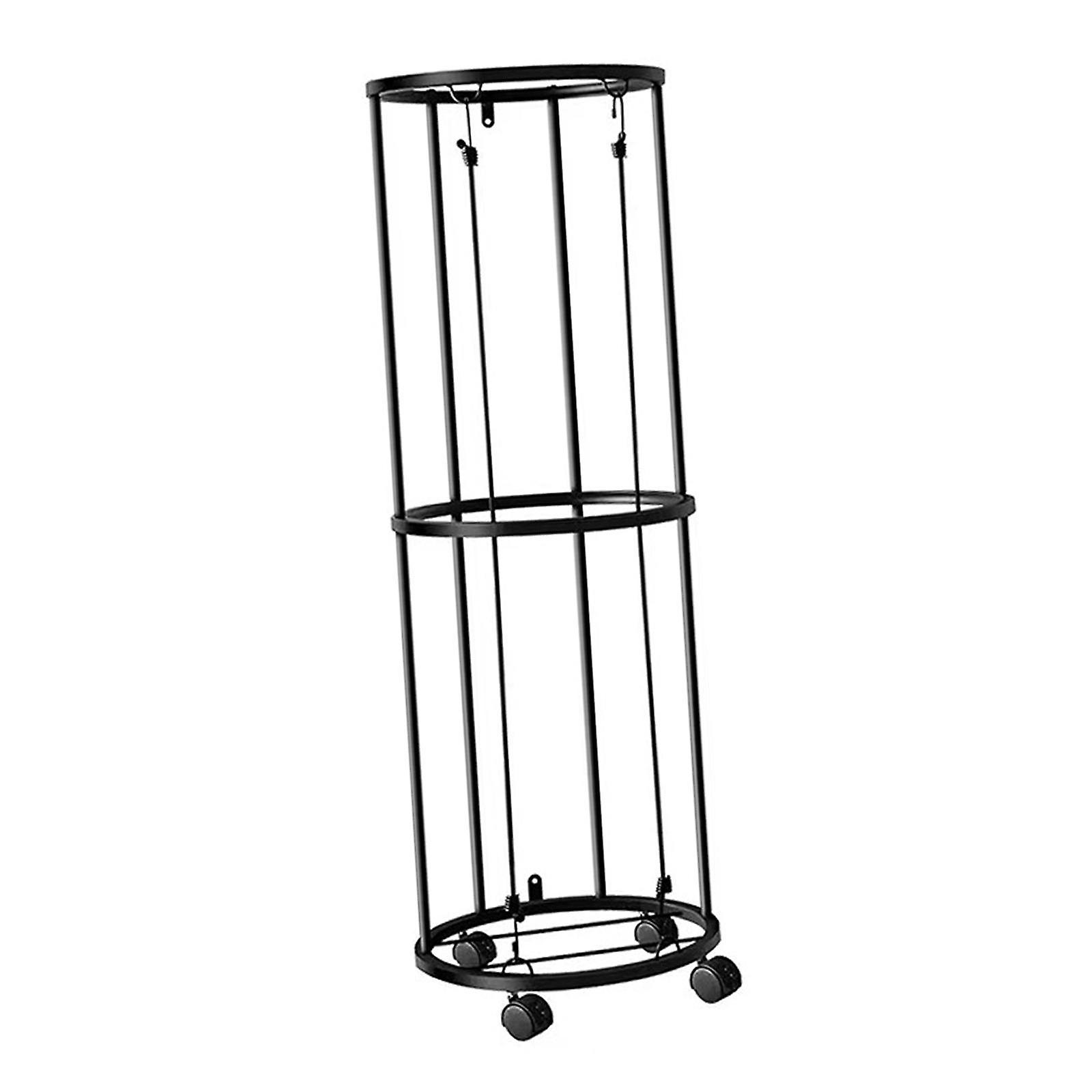 מחזיק כדורים אנכי מעמד לתצוגת סל מתלה אחסון כדור כדורסל מתכת