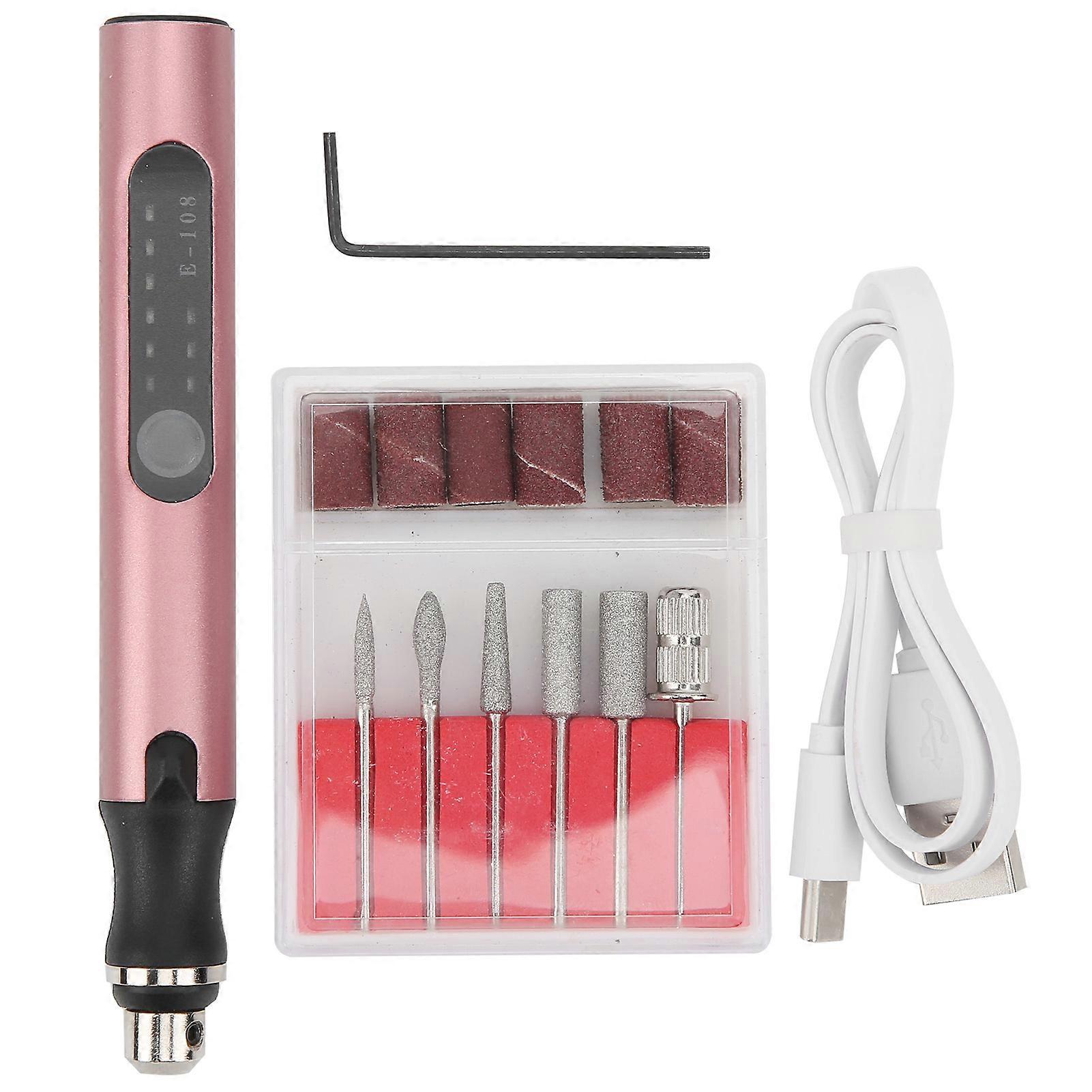 Electric Micro Engraver Pen Set Nail Drilling Machine Mini Portable USB Charging MultiFunction Tool