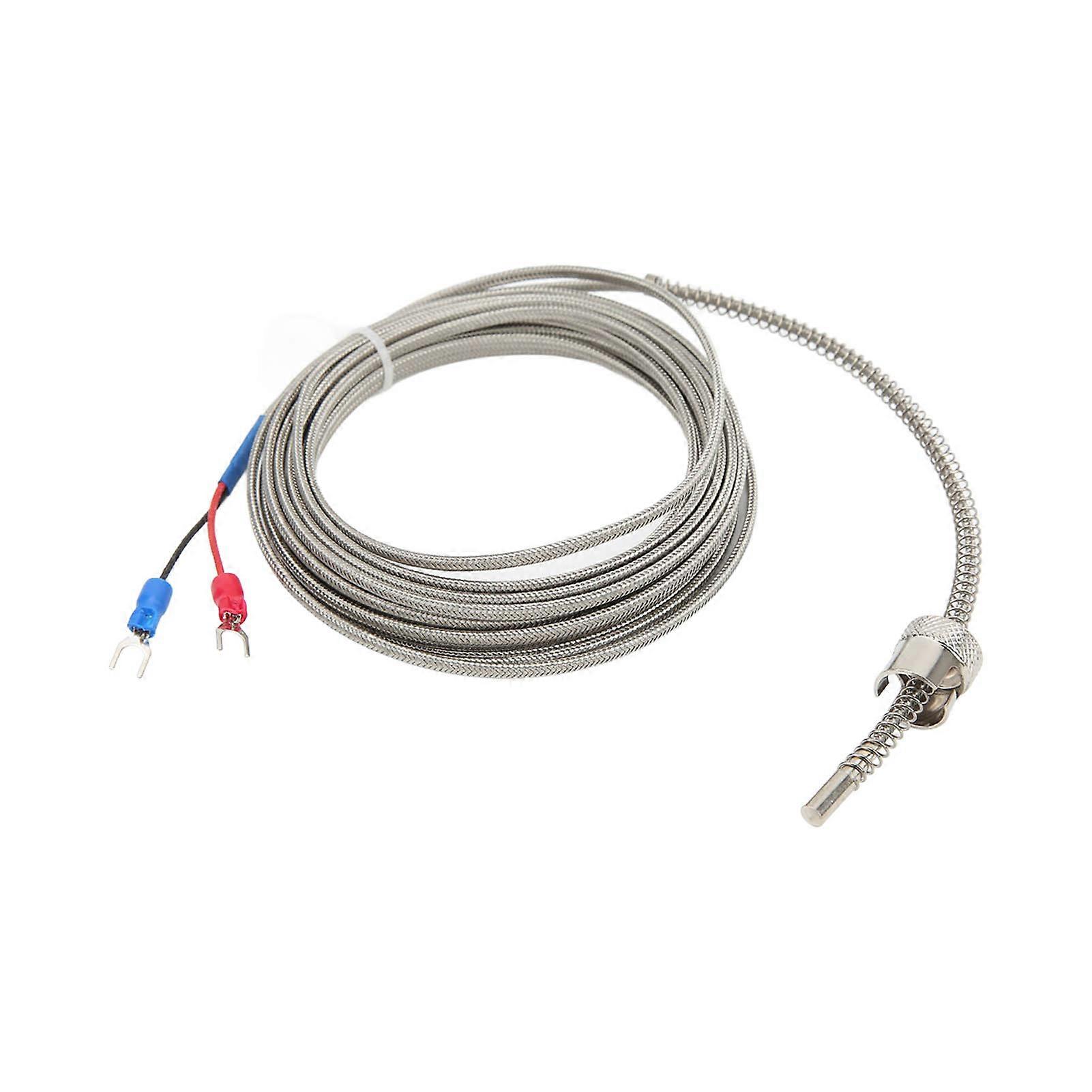 Thermocouple K Type Durable Strong Anti Interference Corrosion Resistance Temperature Controller Probe5 meters