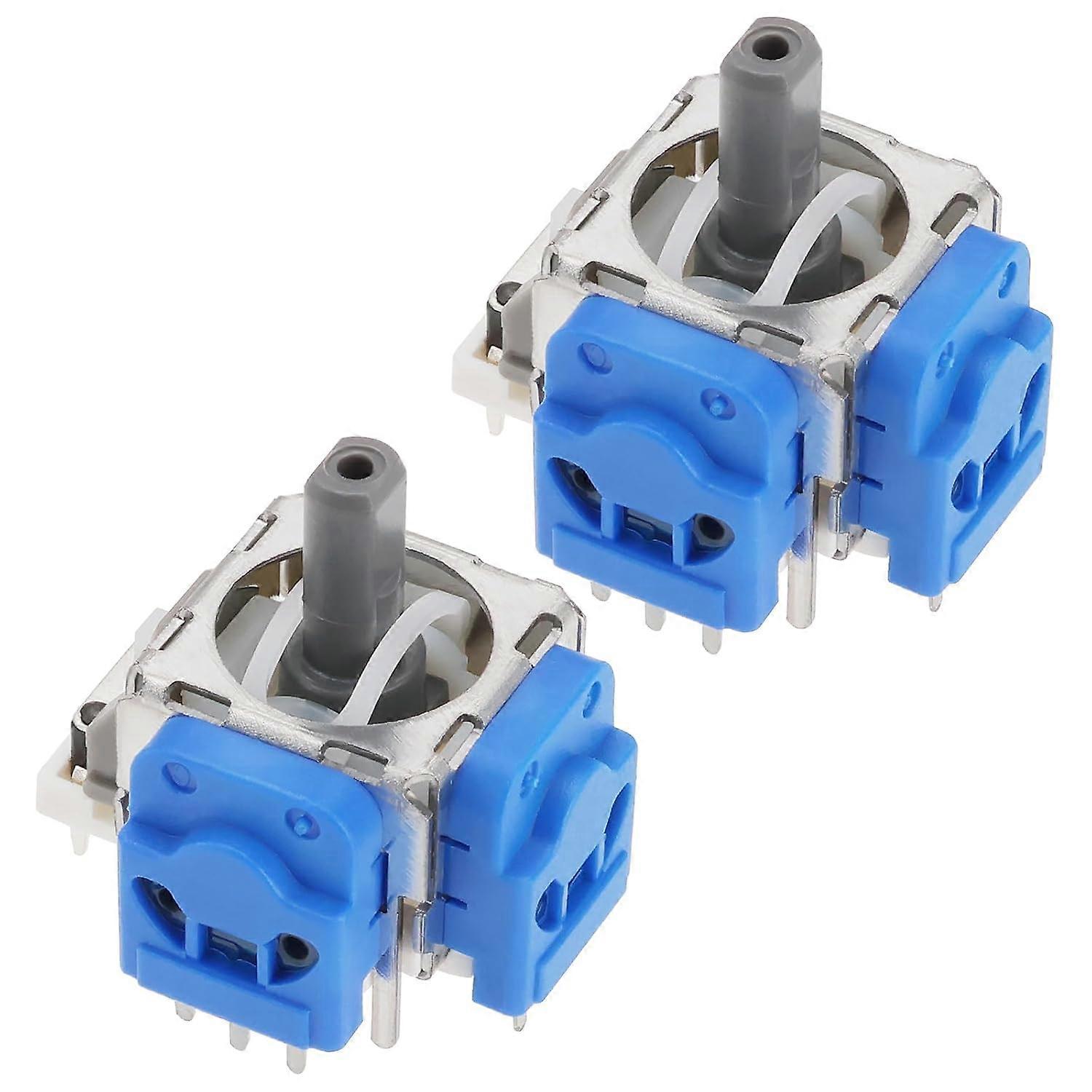 2 Pack Hall Effect V3 Replacement Stick Compatible with Switch Pro Controller Magnet Effect Drift Fix Sensor Module Blue Blue