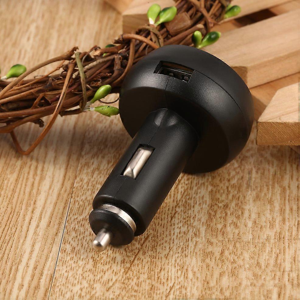3 in 1 Digital LED USB Car Charger Voltmeter Thermometer Car Battery Monitor No.94632