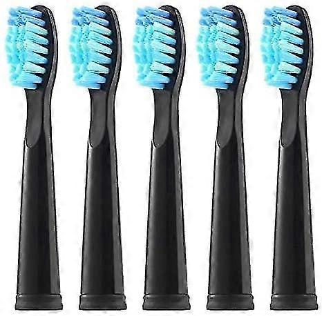 Electric Toothbrush Replacement Heads x5  - Black,2024 Ping