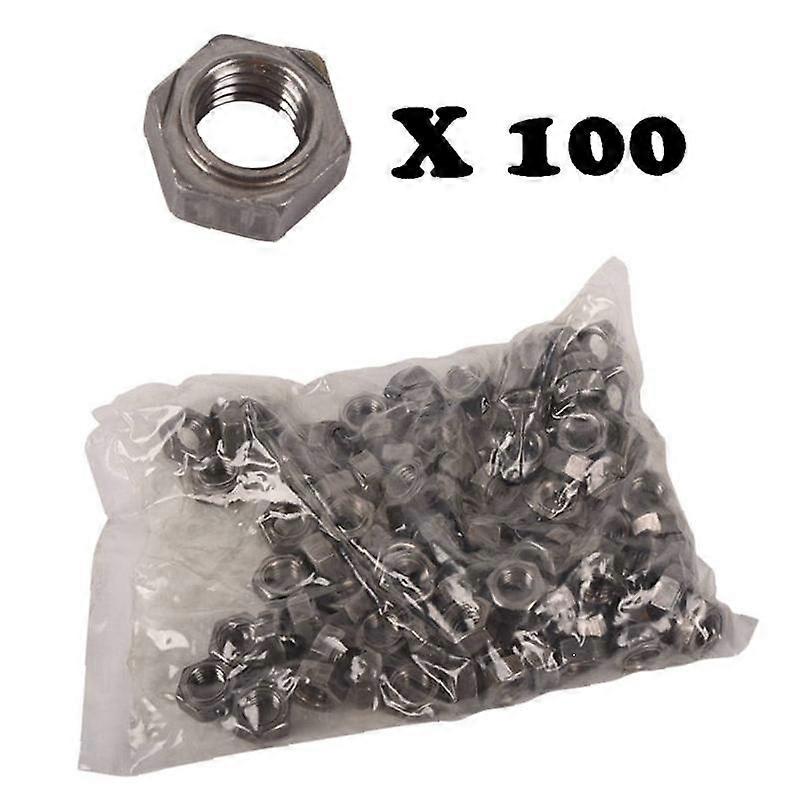 100Pcs 1/2~13 (1.27cm) Hex Weld Nuts with 3 Projections NO.7578