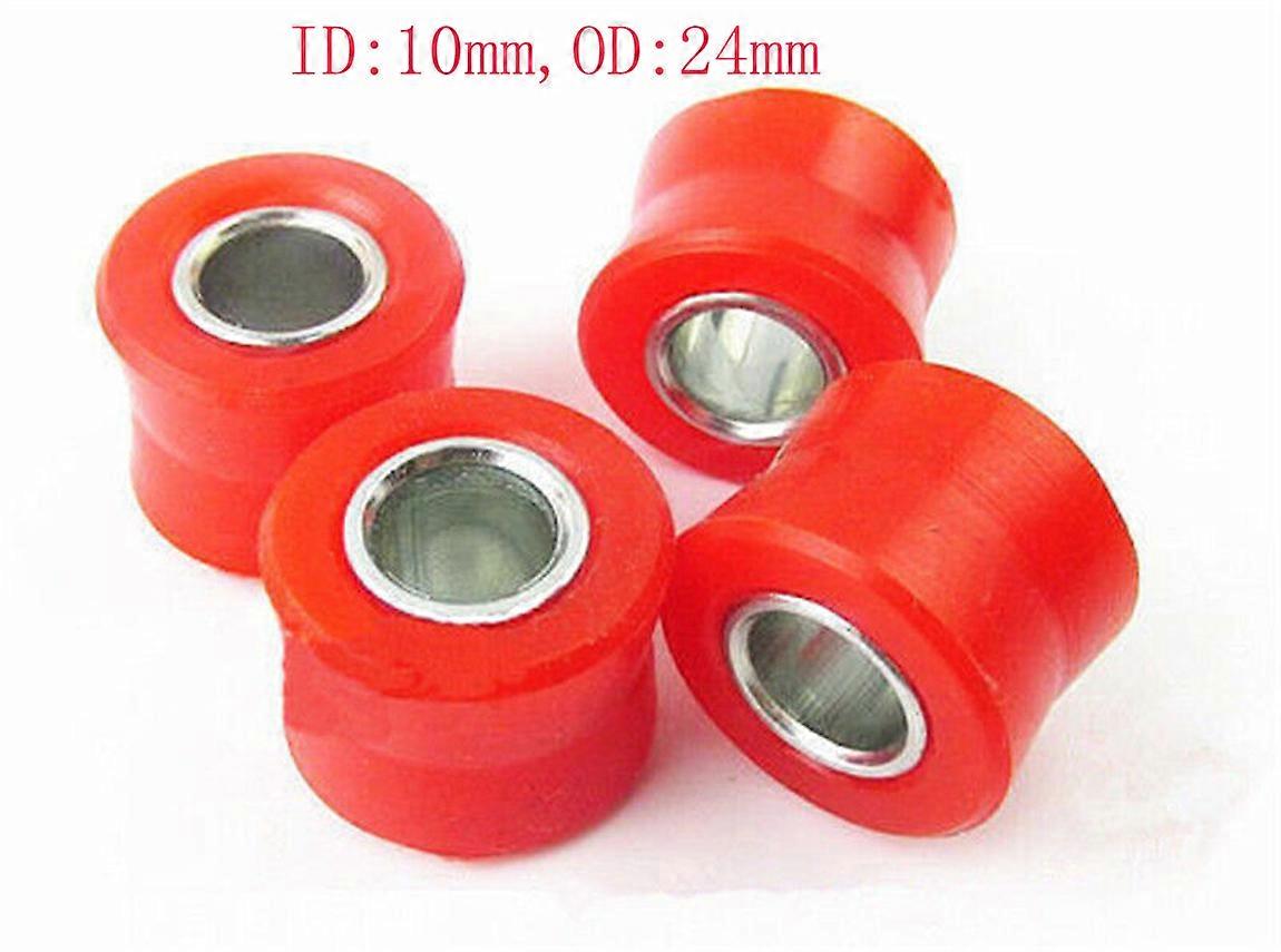 4pc holdbar motorcykelcykel bag 10/12mm støddæmper rød grøn sort gummi buskring