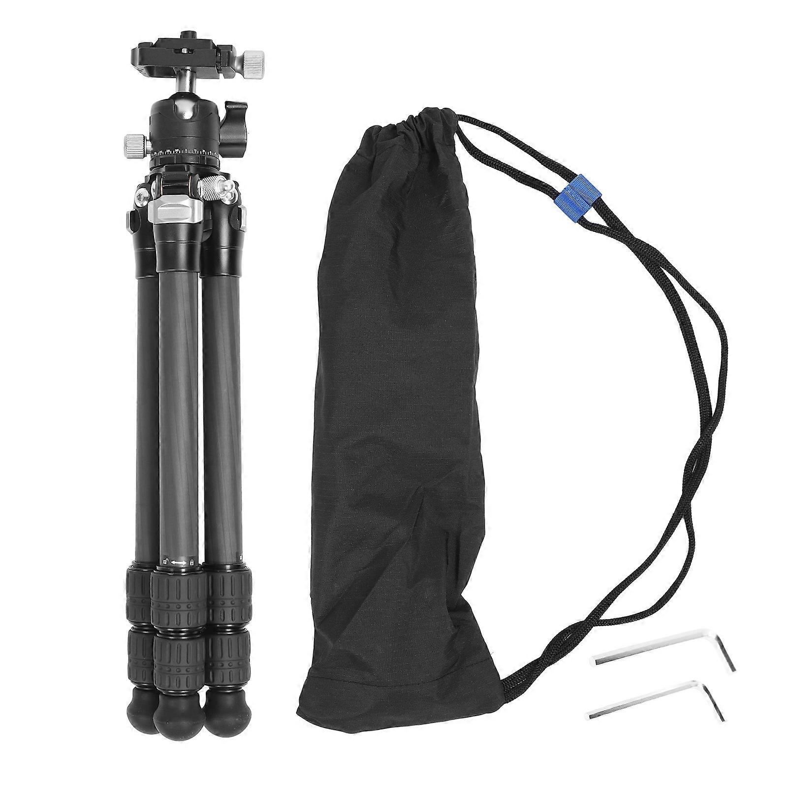 Camera Tripod Portable 3 Angle Adjustable Carbon Fiber Camera Tripod Stand With Balls Head And Bag For Digital Cameras