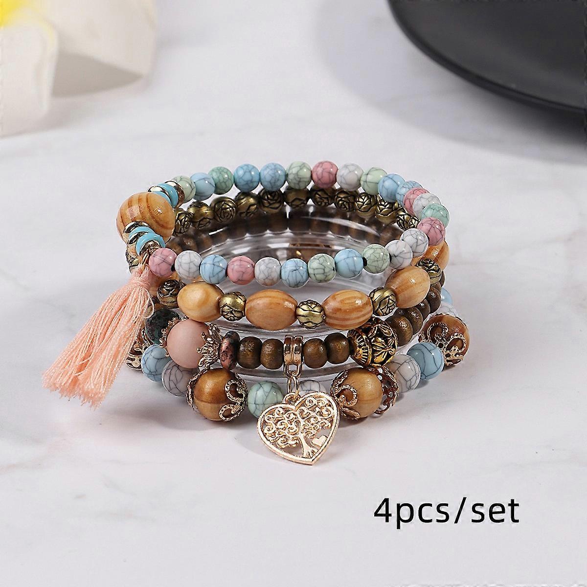 Bracelet - Olive Green Bohemian Heart - Nature's Embrace