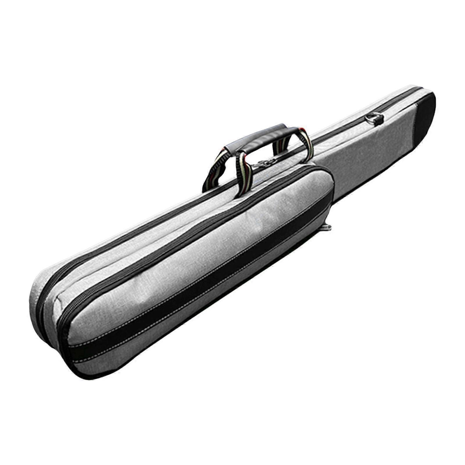 Billiards Pool Cue Case Billiard Cue Bag Portable 32" with Handle for Travel Gray