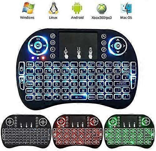 Backlight Mini i8 Air Mouse Wireless Keyboard 2.4G With Touchpad For TV Box Pad