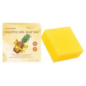 Pineapple Soap Oil Soap Hand Made Cold Process Soap Bath Soap 100g