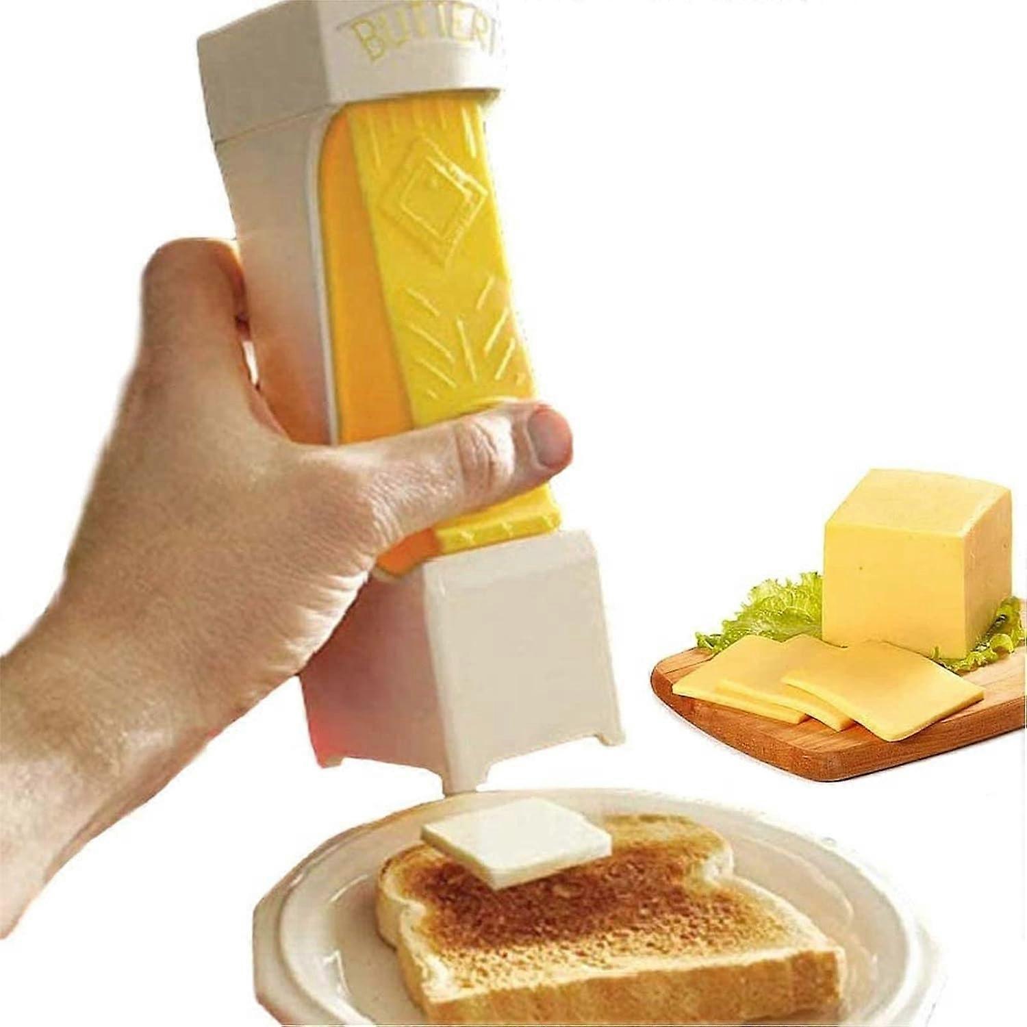 Butter Cutter One Click Stick with Stainless Steel Blade,Cheese Splitter, Butter for Making Bread, Cakes,Cookies,Bread