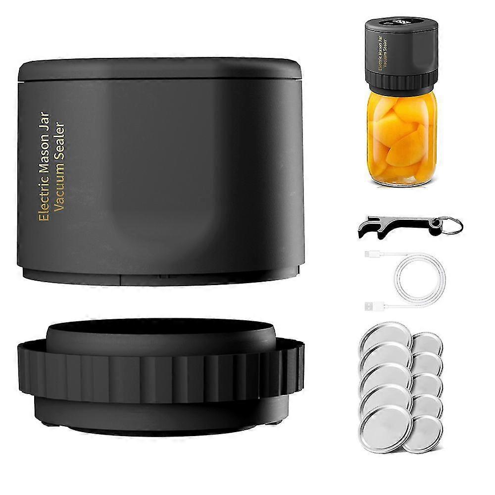 Electric Vacuum Sealer Kit Vacuum Sealer for Wide Mouth and Regular Mouth Mason Jars
