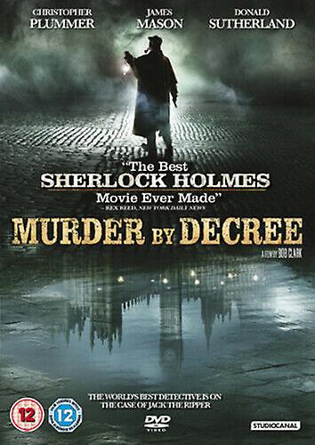 Murder By Decree DVD (2012) Christopher Plummer Clark (DIR) cert 12 NEW - Region 2