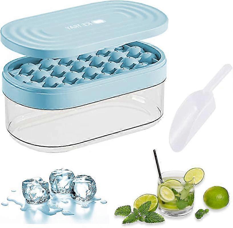 Silicone Ice Cube Trays for Freezer, Round Ice Cube Tray Set