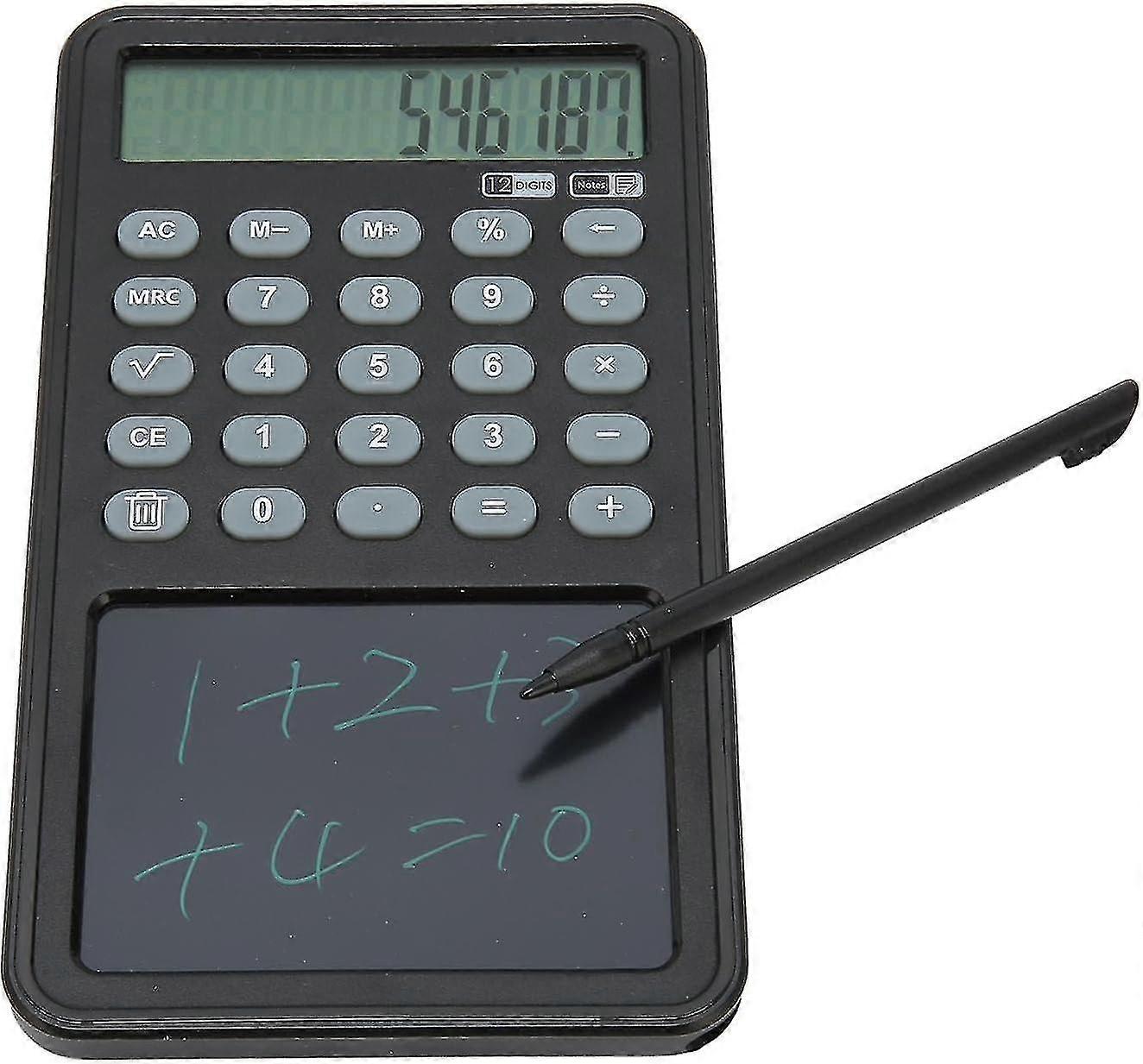 Calculator With Notepad, 12 Digit Lcd Screen Scientific Calculator, Portable Desktop Calculator With Memo Lock Function, For Students And Schools zy.1
