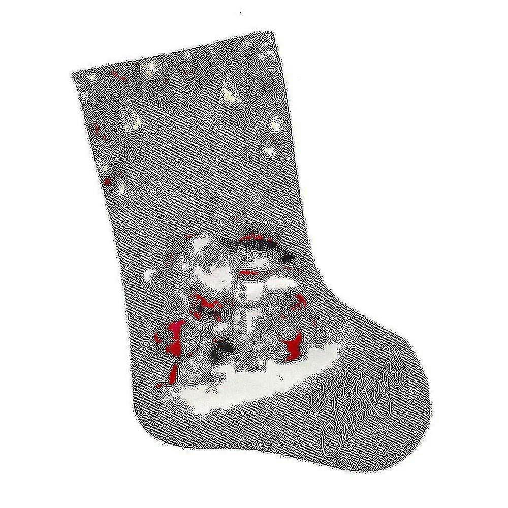 Patterned Christmas Stocking-santa Claus