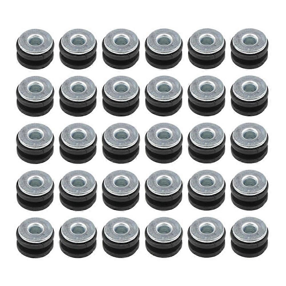 30Pcs Motorcycle Rubber Grommets Bolts for Fairing Rubber Grommets Kit Washer Assortment