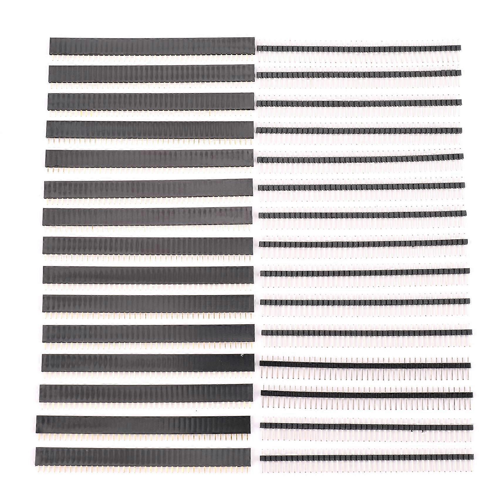 30 Pcs 40 Pin 2.54mm Male & Female Pin headers Plug connector for Prototype Shield