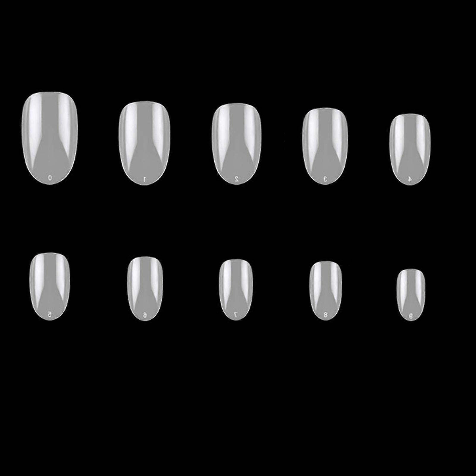 500 Pieces Seamless Nail Art Tip Set Removable Waterproof False Nails for DIY Nail Art