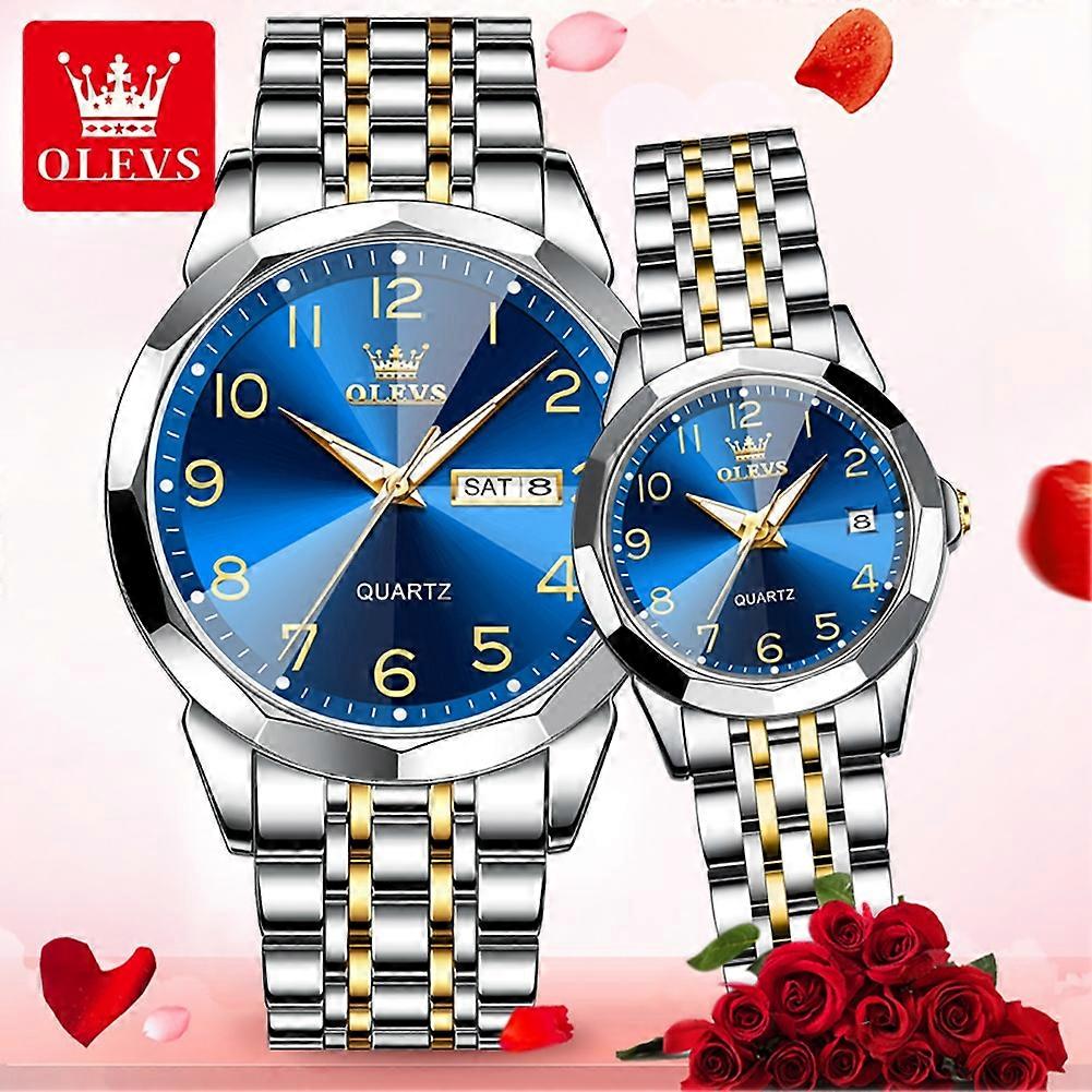 Hand Quartz Couple Watches 9970 New Luxury Quartz Couple