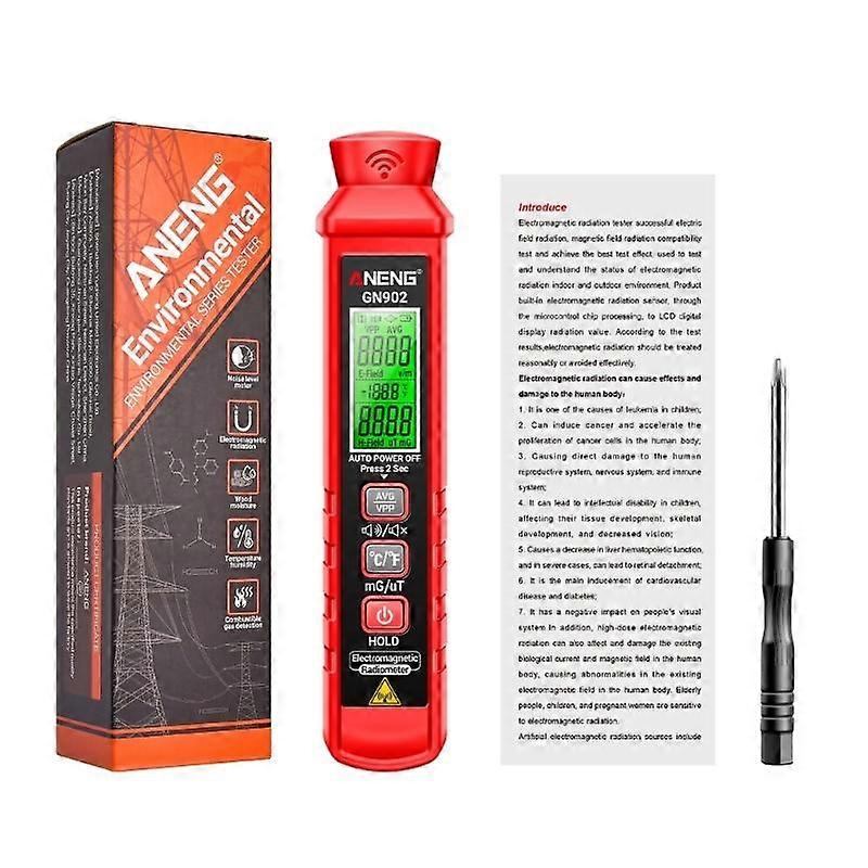 3 in 1 Electromagnetic Radiation Detector Measure Electric Magnetic Temperature