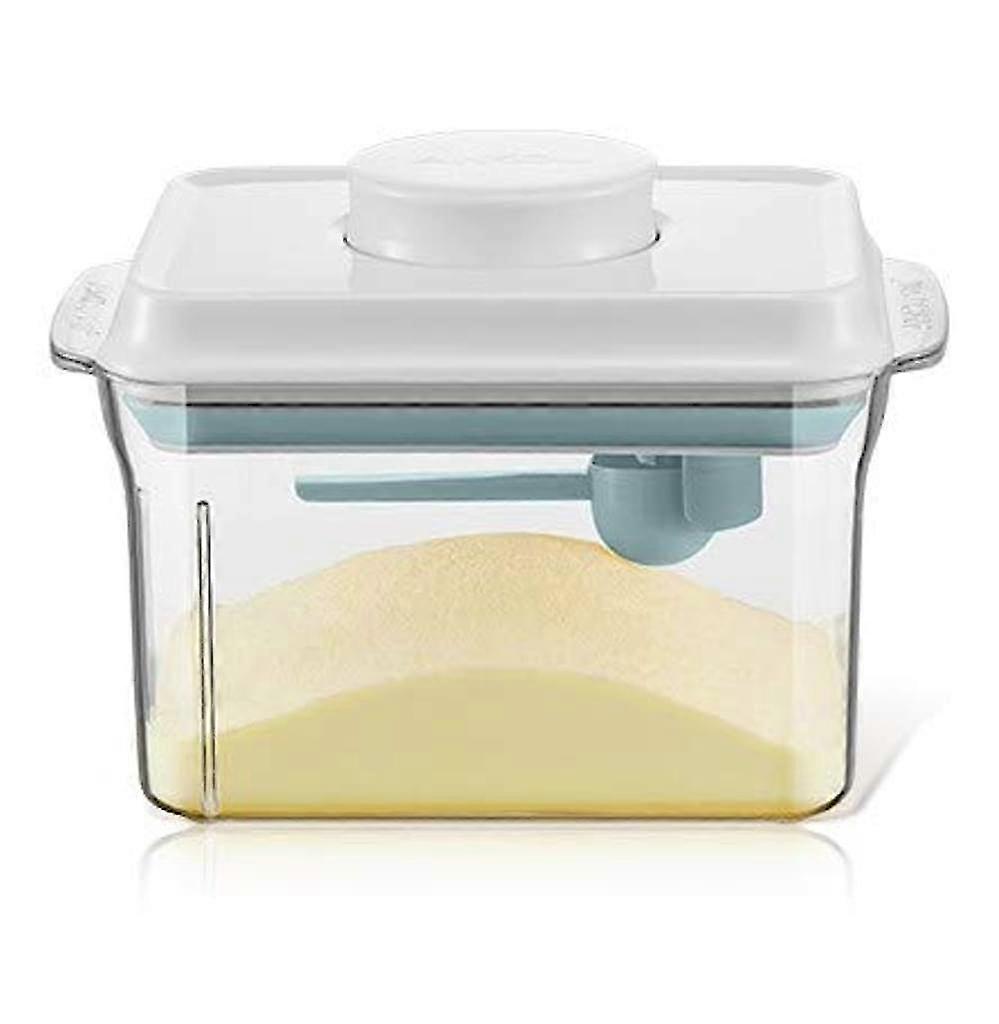 1000ml Airtight Milk Powder Dispenser, Portable Milk Powder Box, Milk Powder Container With Spoon, One-handed Operation