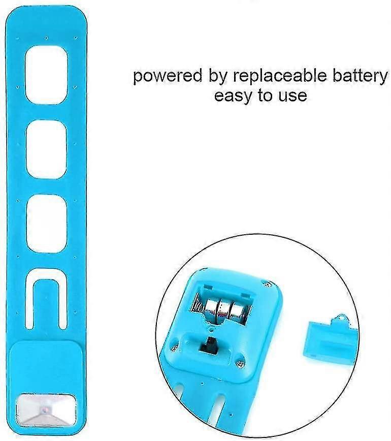 Portable Clip-on Mini Bookmark Reading Light Flexible Phone Holder Lamp Perfect For Bookworms & Kids(light Blue)
