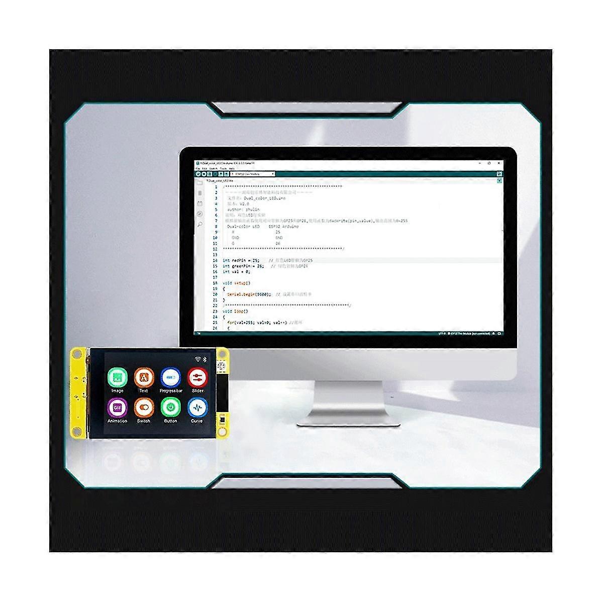 Esp32 For Lvgl Wifi Bluetooth Development Board 2.4inch 240x320 Lcd Display Screen Module With Capa