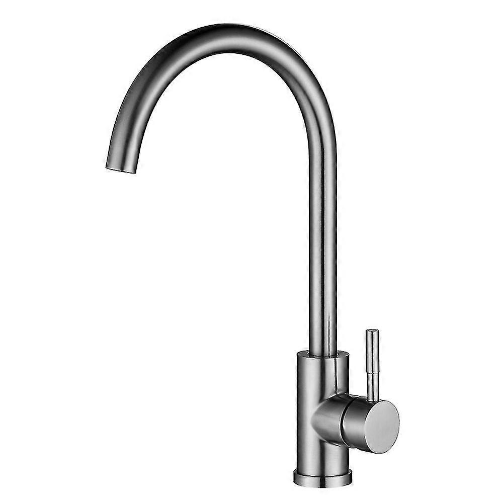Mitigeur D'vier, Mitigeur D'vier, Eau Haute, Mitigeur D'vier Chaud Et Froid En Acier Inoxydable - Boule En T Plat Grand Coude (83 Haut/soudure Interne