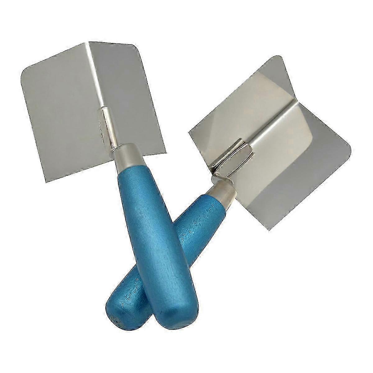 2 Pc Corner Tool Set,inside Corner Knife Outside Corner Knife With Soft Grip Handle,plastering Bricklaying Corner