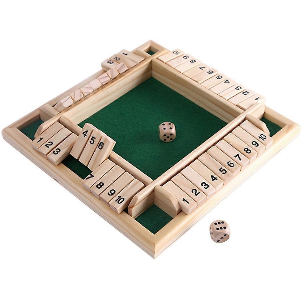 Four Sided Flop Games Digital Wooden Board Game Fun Family Parent Child Game Party Travel Educational Toys
