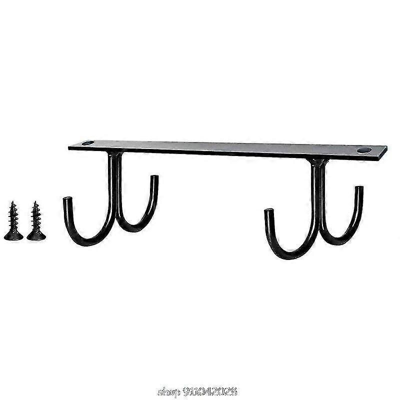 Kitchen Cup Holder Mug Rack Under Cabinet 4 Hooks Under Shelf Display Holders