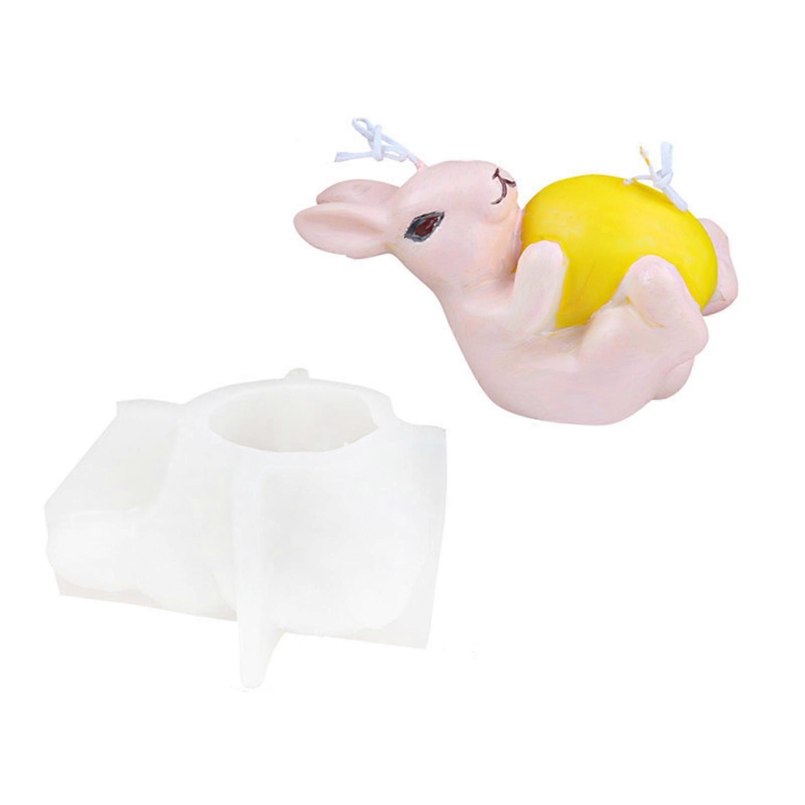 Reusable 3D Silicone Mold for Making Candle Soap Chocolate Easter Decoration