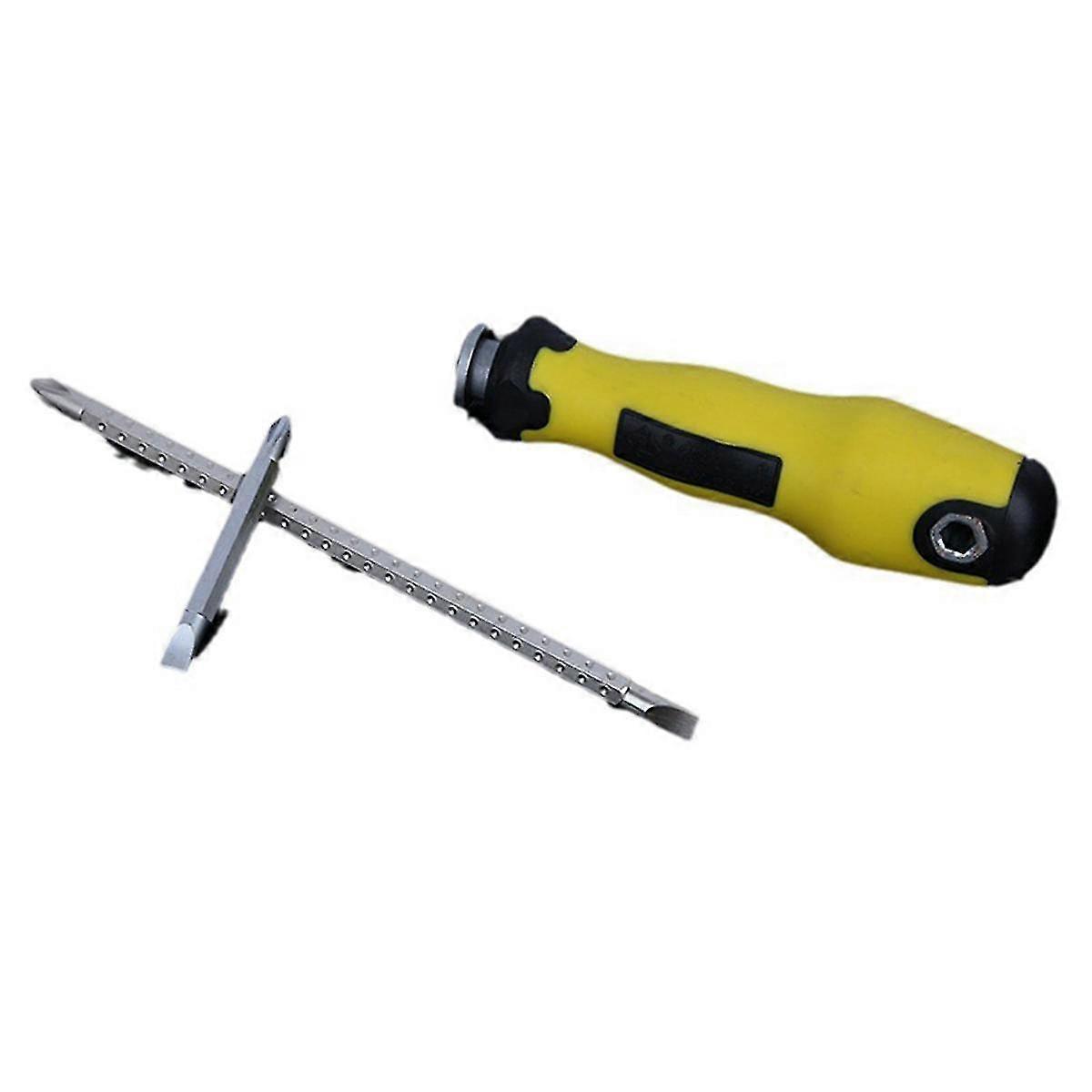 Screwdriver Bit Set Magnetic Screwdriver Hand Tool Four Retractable Screwdriver Detachable Screwdriver