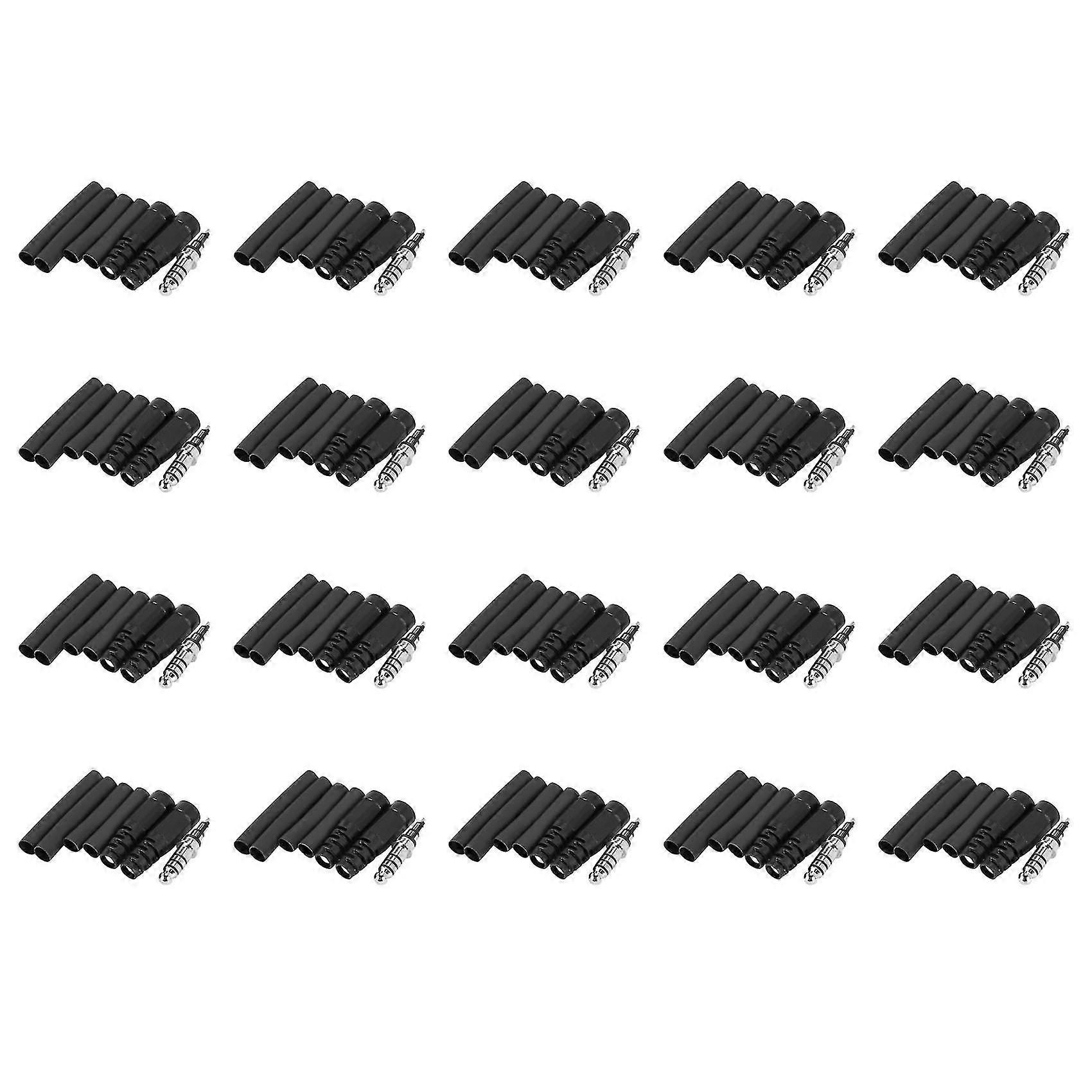 20x Replacement Helicopter Plug Headset Adapter U-174 / U Type A Solder For David Clark Helicopter