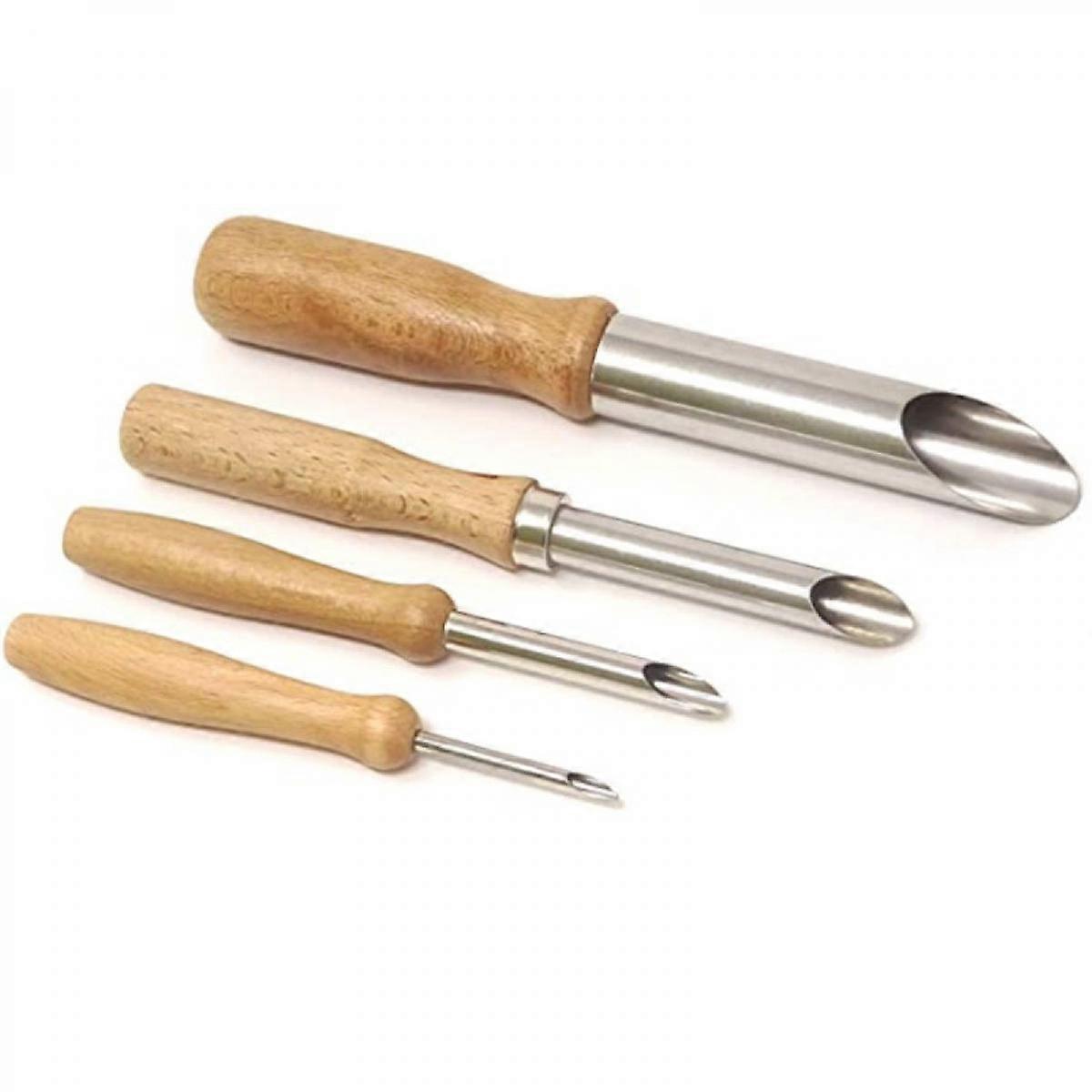 4-Piece Clay Hole Cutters for Pottery