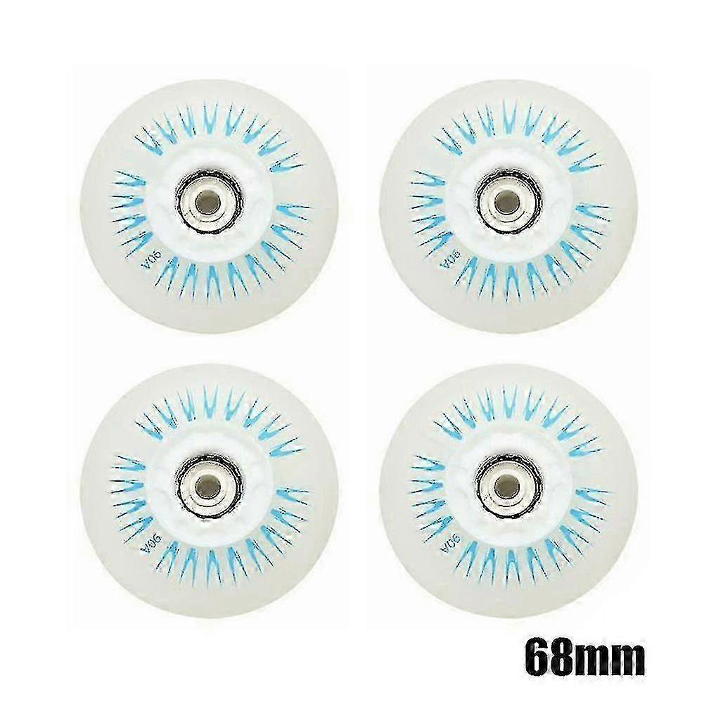 4pcs Flash Inline Skate Wheels 90a Led Lighting Skating Wheels 80 76 72 68