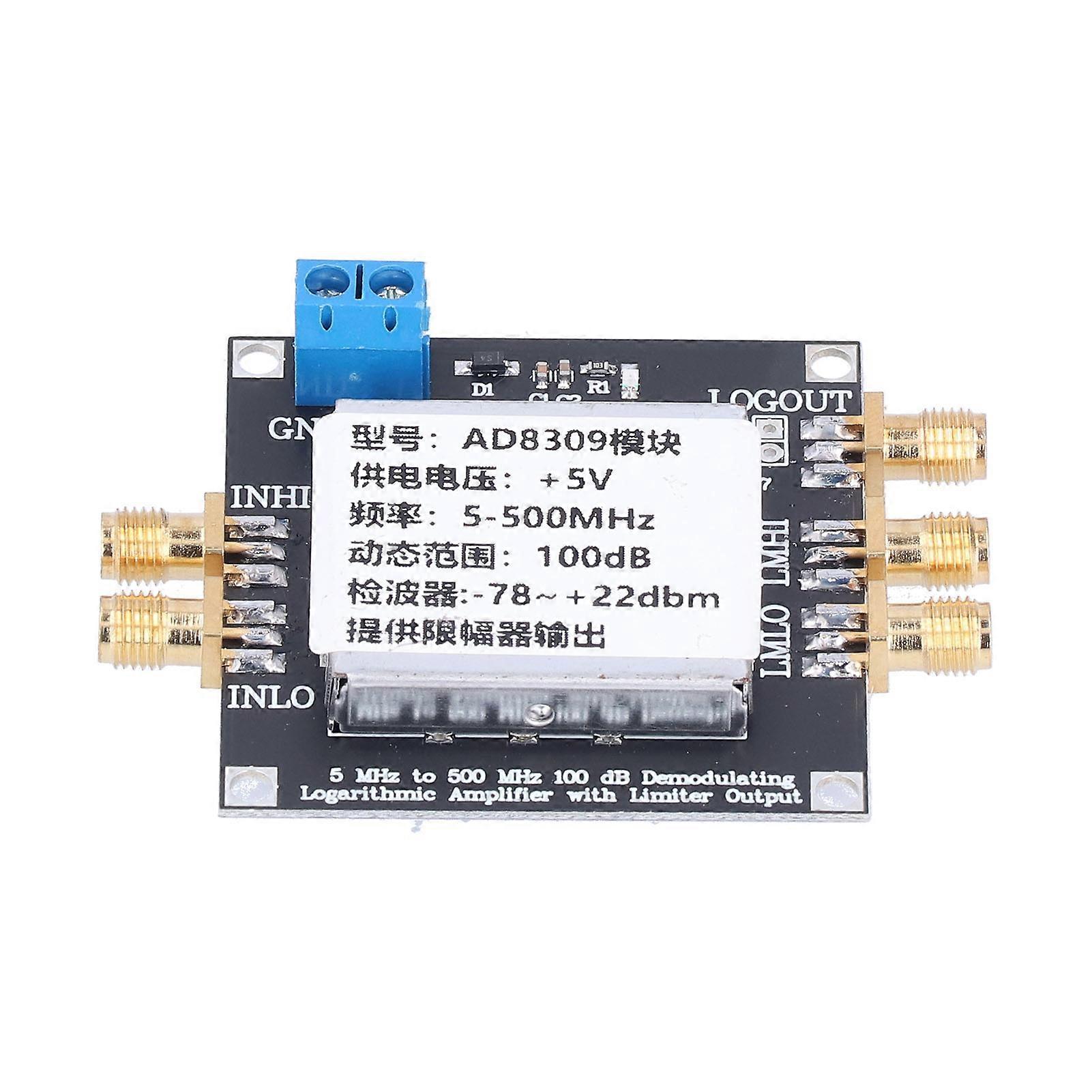 Modul amplificator logaritmic 100 DB Gain 5MHZ?500MHZ Placă amplificator SMA pentru demodulare FSK PSK