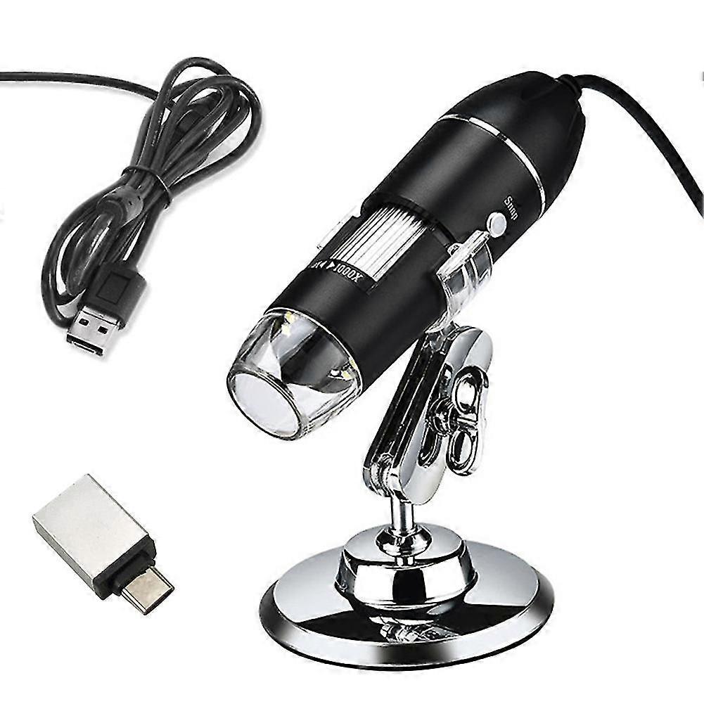 3-in-1 Microscope Usb/micro/type C 1600x High-definition Mobile Phone Repair Digital Electron Microscope Magnifier Camera 8