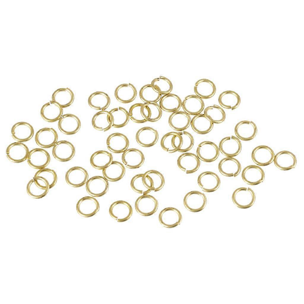 50x Key Holder Split Rings Keyring Keychain Keyfob Accessory Gold 1.0 x 8mm