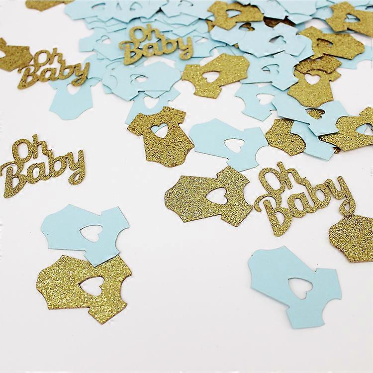 婴儿欢迎学校五颜六色的小衣服桌面装饰品五彩纸屑婴儿送礼会礼品包装