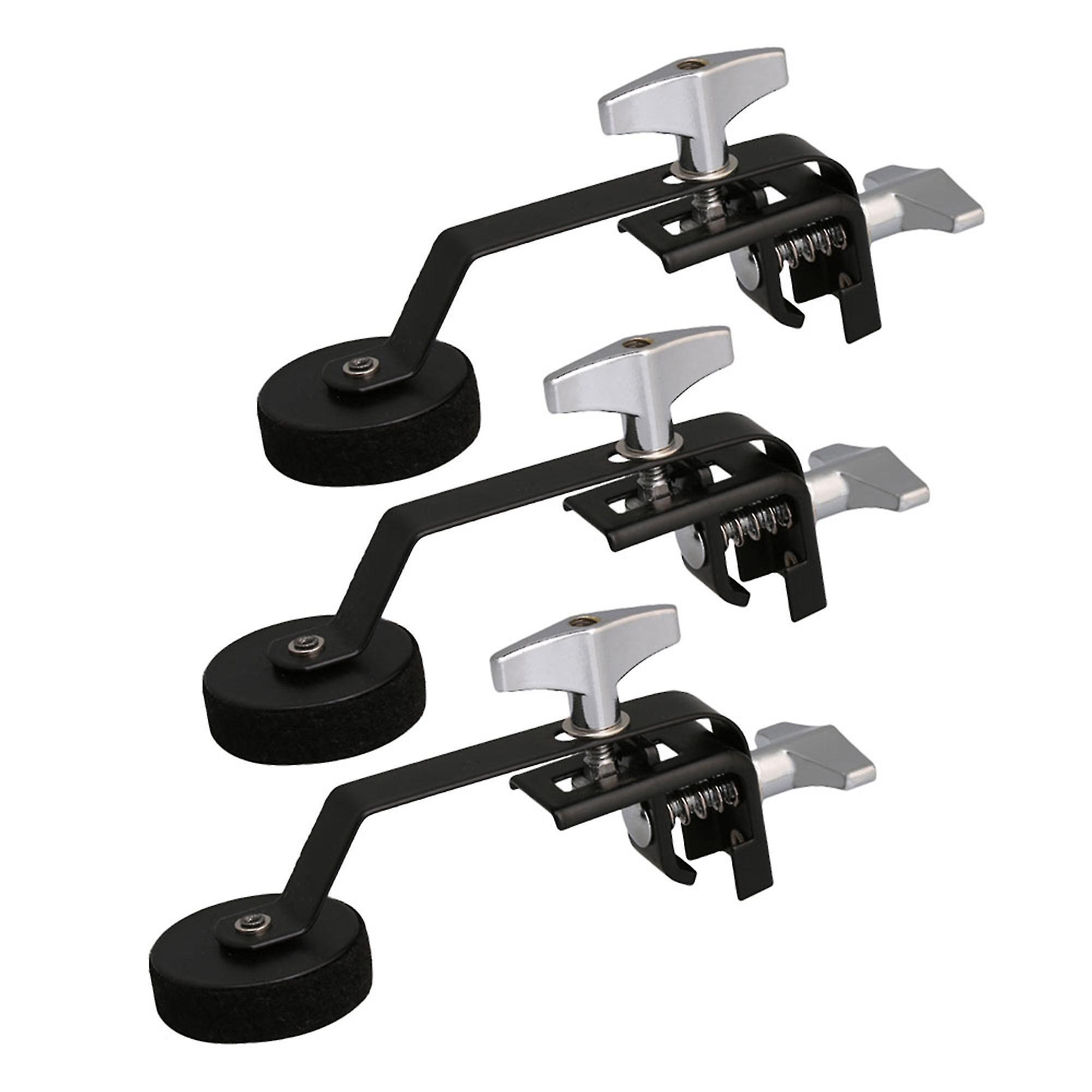 Drum Kit Mounting Hardware Black Metal Felt Rack Drum Internal Tone Control Drum Silencer Set Of 3