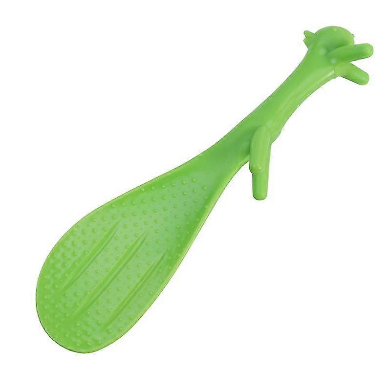 Plastic Squirrel Shaped Non Stick Rice Paddle Spoon (green)