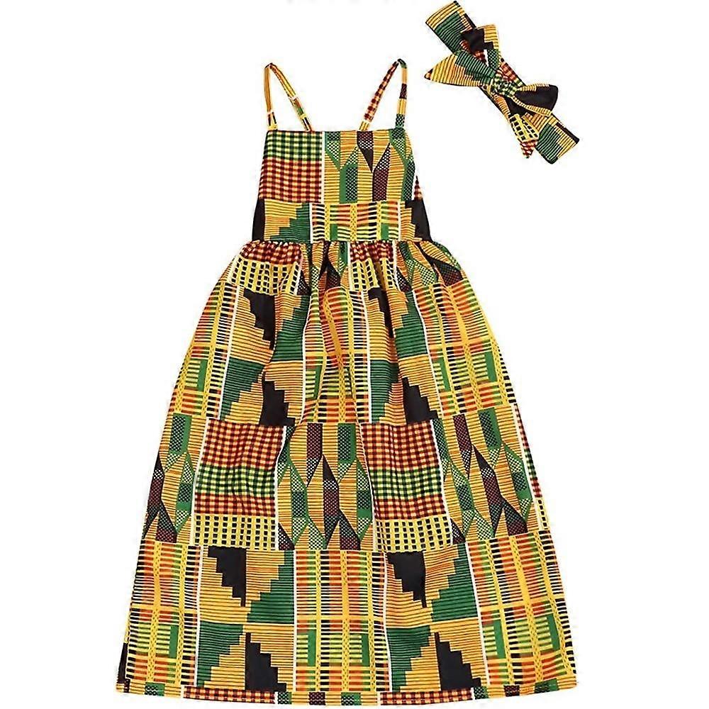 Flickans tryckta klänningar