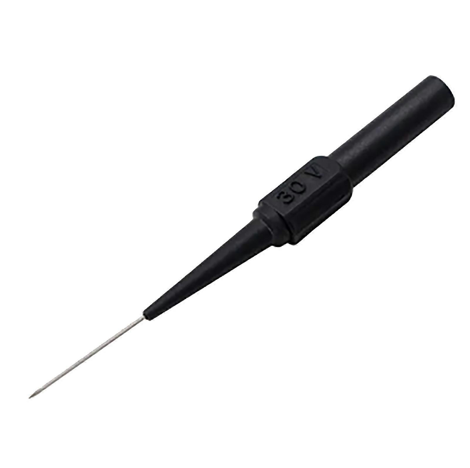 0.7mm Multimeter Test Probe High Temperature Resistance Precise Detection Wire Piercing Probe for Car Repair Black