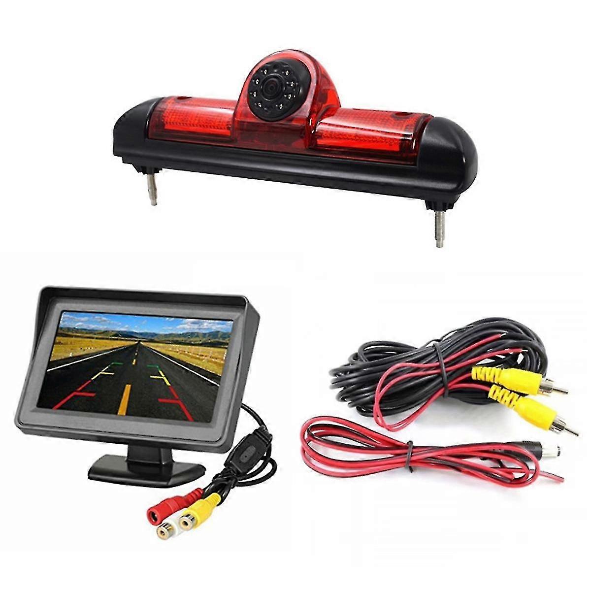 Telecamera Posteriore Ccd Freno Auto Per Jumper Ducato X250 Boxer Con Monitor