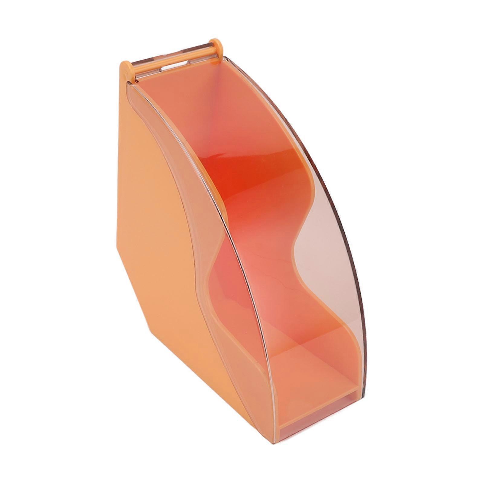 Coffee Filter Paper Storage Box Dustproof Plastic Filter Paper Rack Hand Brewed Coffee Filter Holder with Cover,Yellow