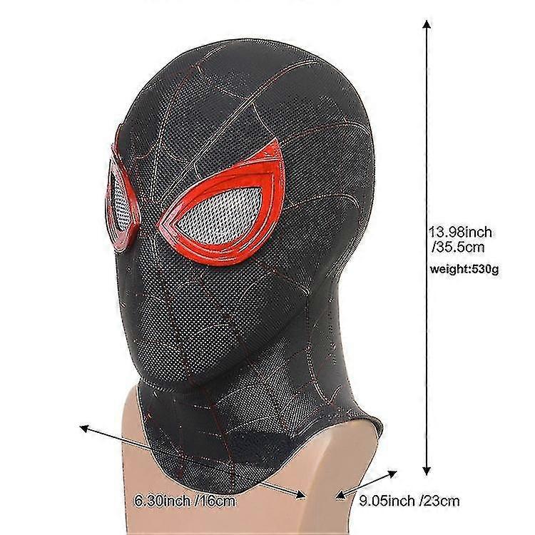 Hello】ブラックスパイダーマンマスクのみ スパイダーマン】新品