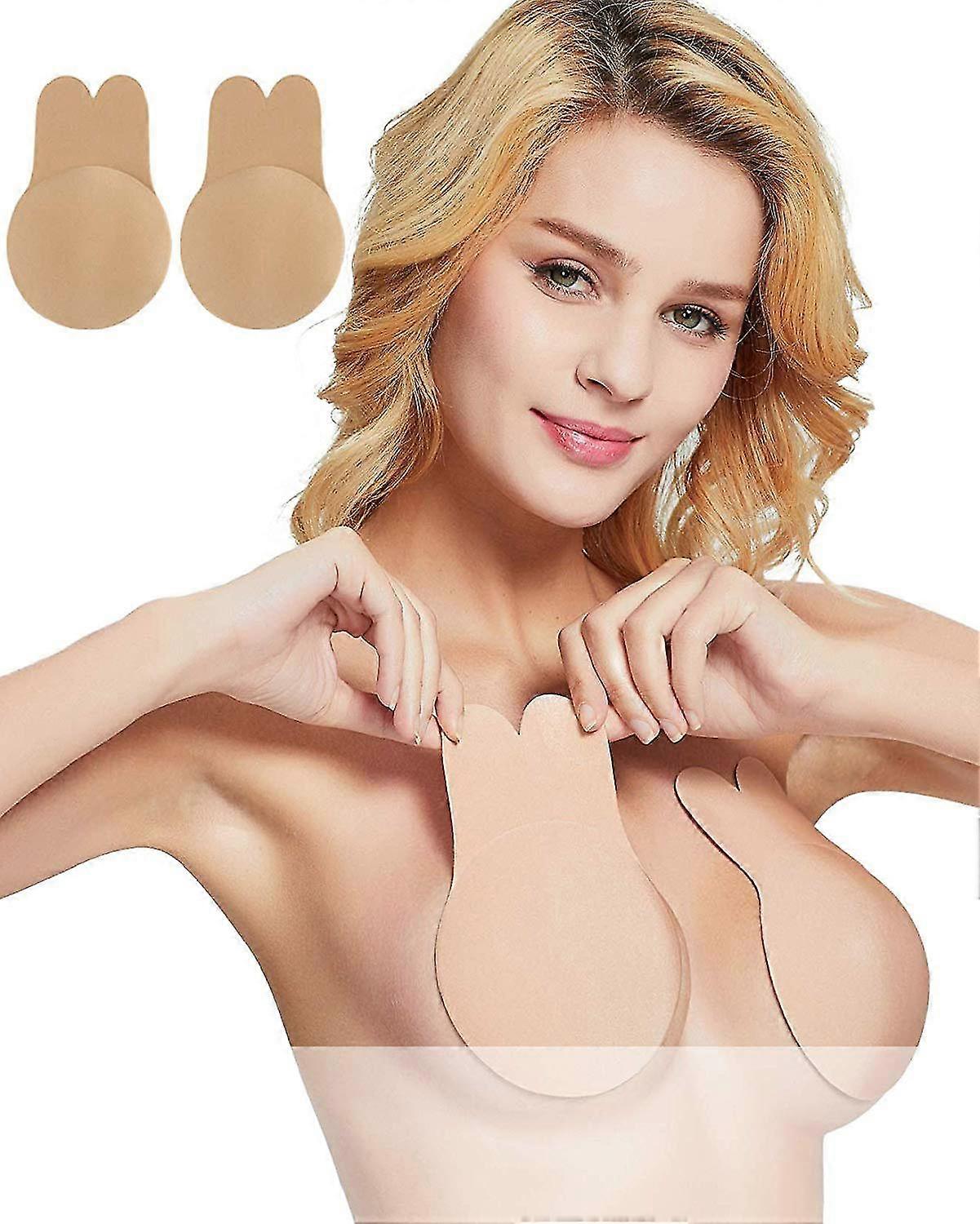 Breast Pasty Lifting Nipple Cover Rabbit Strapless Backless Bra