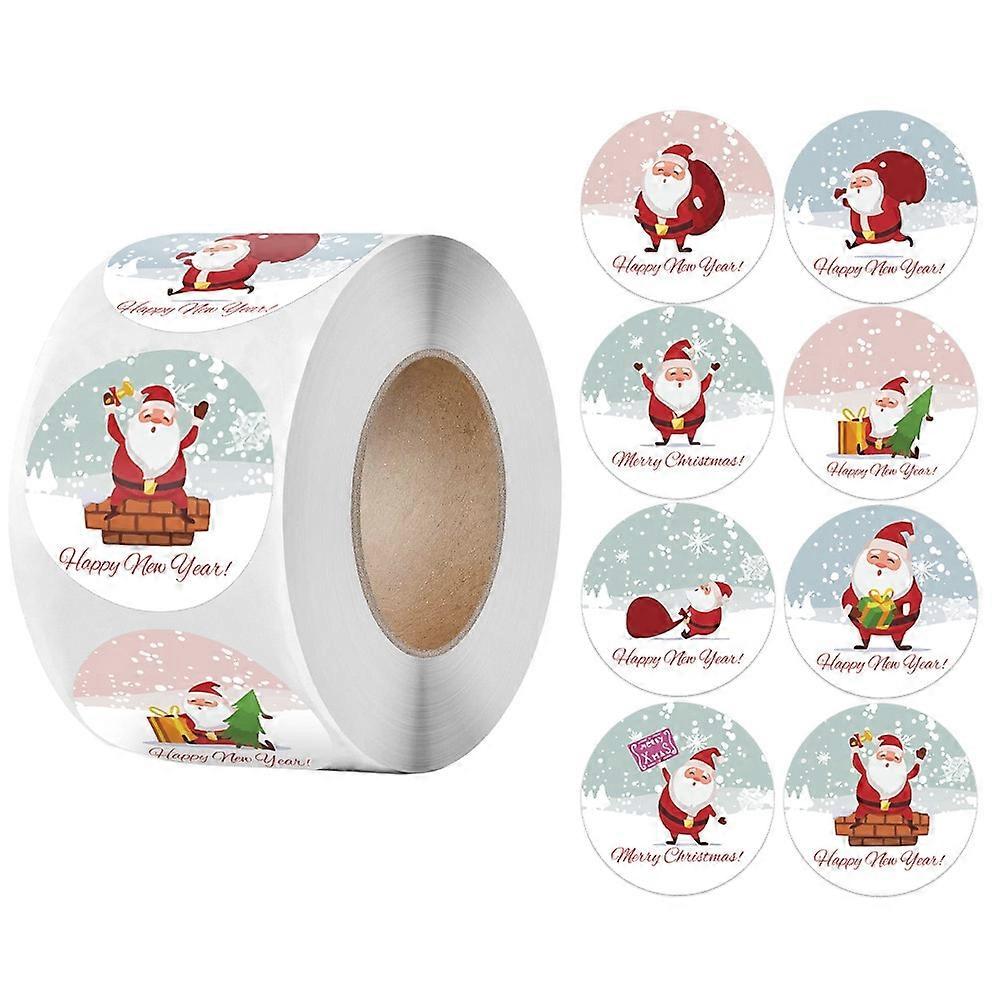 Aiyuego 100-500Pcs Merry Christmas Stickers Christmas Theme Seal Labels Stickers For DIY Gift Baking